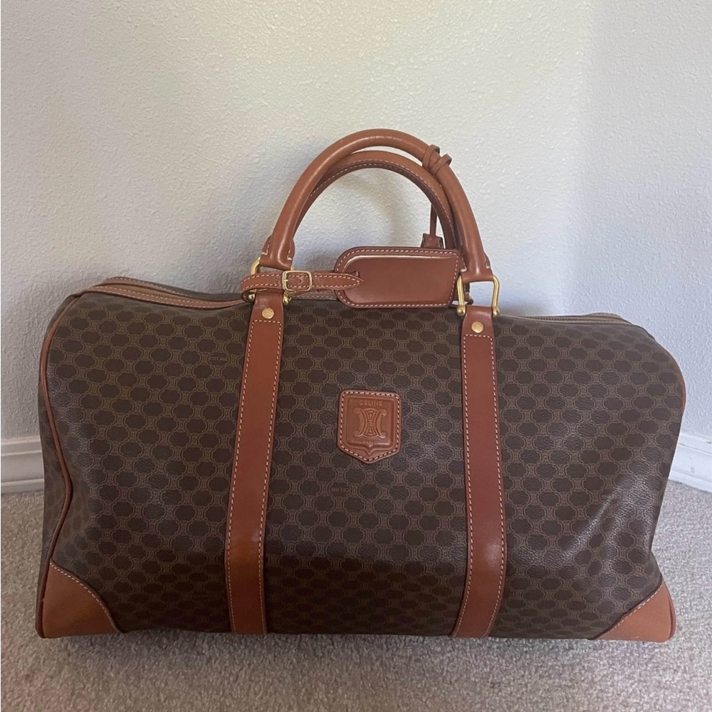 Celine Macadam Boston Duffle Bag (size equivalent to LV Keepall 45)